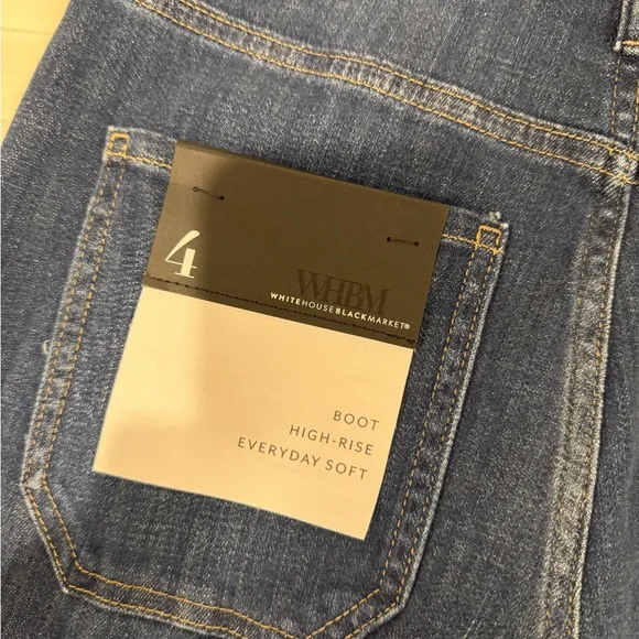 White House Black Market Dark Blue Flare Jeans